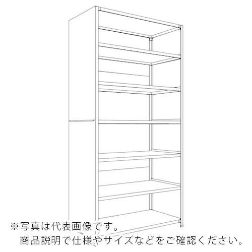 NF 背板・側板付軽量物品棚W1200D600H2400F7 ( LA84L-27 )