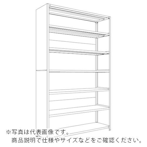 NF ( 日本ファイリング )　背板・側板付軽量物品棚Ｗ１５００Ｄ４５０Ｈ２４００Ｆ７ ( LA85S-27 ) (メーカー取寄)