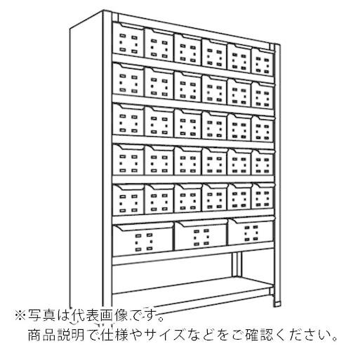 NF ( 日本ファイリング )　引出し付軽量物品棚Ｗ９００Ｄ３００Ｈ１２００Ｆ８ ( LA43K-78 ) (メーカー取寄)