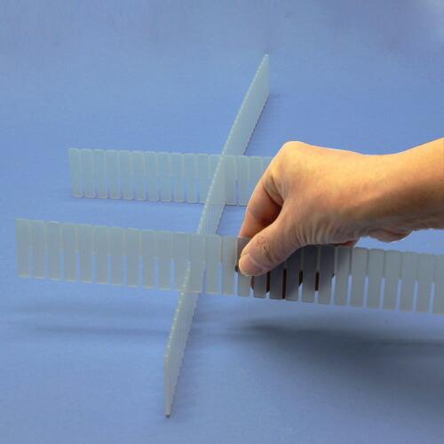 蝶プラ キララポキポキ仕切板No.4 ナチュラル(6枚入り) ( 623807 ) 蝶プラ工業(株) |  | 04