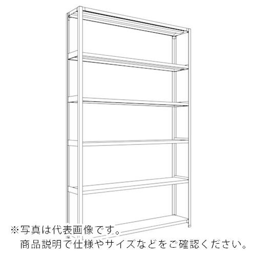 NF ( 日本ファイリング )　軽量開放棚　中棚ボルトレスタイプＷ１５００Ｄ３００Ｈ２４００Ｆ６ ( LA85K-16 ) (メーカー取寄)