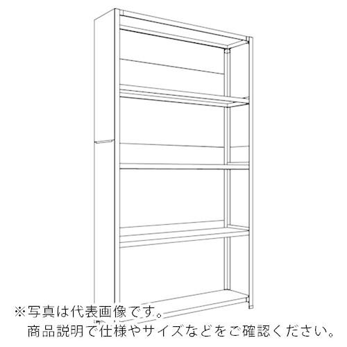 NF ( 日本ファイリング )　背板・側板付軽量物品棚Ｗ１２００Ｄ３００Ｈ２１００Ｆ５ ( LA74K-25 ) (メーカー取寄)