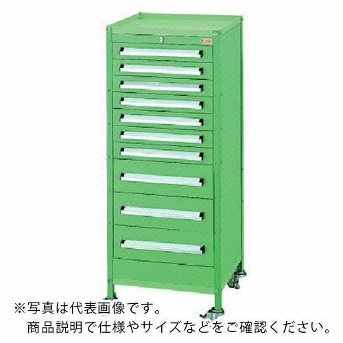 OS ミゼットワゴン 間口422×奥行411×高さ1053mm(若草色) ( WM12H