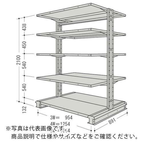 NF ( 日本ファイリング )　キャンチラック複式１連Ｗ１５５４Ｄ８９１Ｈ２１００Ｆ５ ( CR75S-W5 ) (メーカー取寄)
