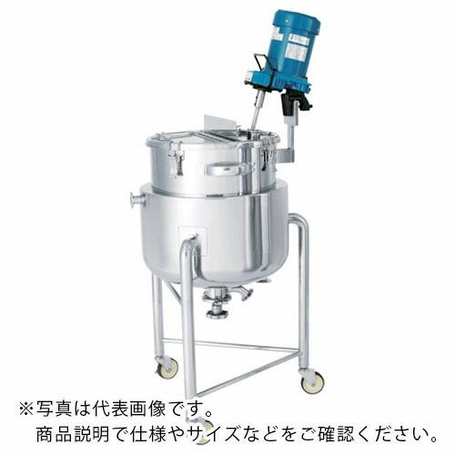 日東 ステンレス鏡板型攪拌機座付ジャケット容器底バルブ35L ( DTM-J-36 )