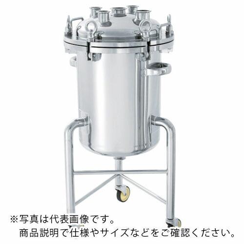 日東 ステンレスフランジオープン加圧容器脚付40L ( PCN-O-L-40 )