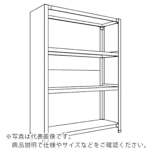 NF 背板・側板付軽量物品棚W1500D450H2100F7 ( LA75S-27 )