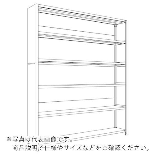 NF 背板・側板付軽量物品棚W1800D300H2100F6 ( LA76K-26 )