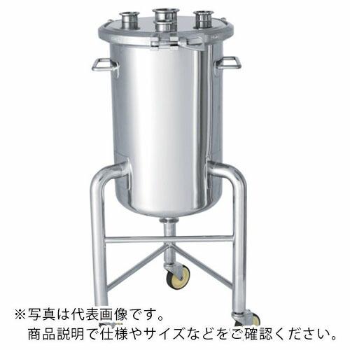 日東 ステンレスヘルールオープン加圧容器脚付80L ( PCN-F-L-80 )