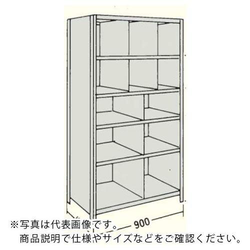 NF 縦仕切付軽量物品棚W900D300H2100F6 ( LA73K-36 )