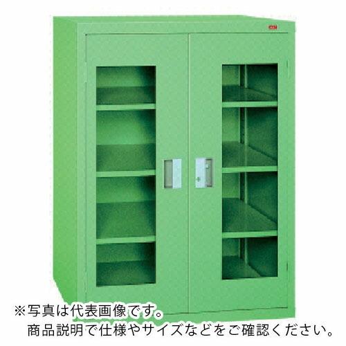 OS ( 大阪製罐 )　ロッカーＳアクリル扉付　最大積載量４００ｋｇ　棚板３枚（若草色） ( 1000SA ) (メーカー取寄)
