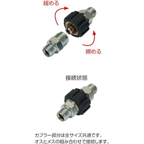 スーパー工業 クイックカプラー メス×メスネジ 1/4 ( 04000013 ) |  | 01