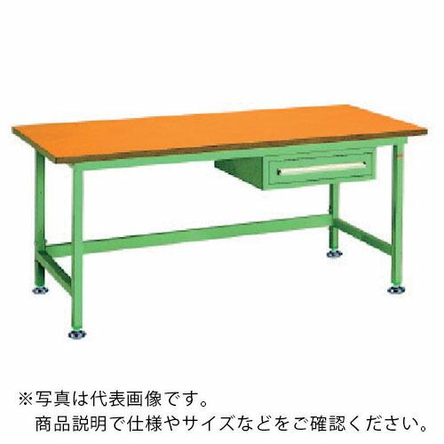 OS ( 大阪製罐 )　中量作業台　木製天板　間口１８００×奥行７５０×高さ７５０ｍｍ　引出し付き ( NBW1871 ) (メーカー取寄)