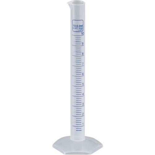 TRUSCO メスシリンダー 10ml 青目盛付 PP製 ( MS10 ) トラスコ中山(株) | 