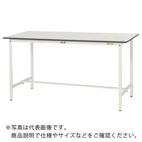 ヤマテック 軽量作業台 ワークテーブル150シリーズ 固定式 低圧メラミン天板 W1800×D600×H950mm シルキーホワイト ( SUPH-1860-WW )