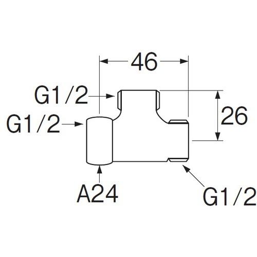 【SALE価格】SANEI 片ナットベンリーカンチーズ ( T6-6XG-13 ) |  | 01