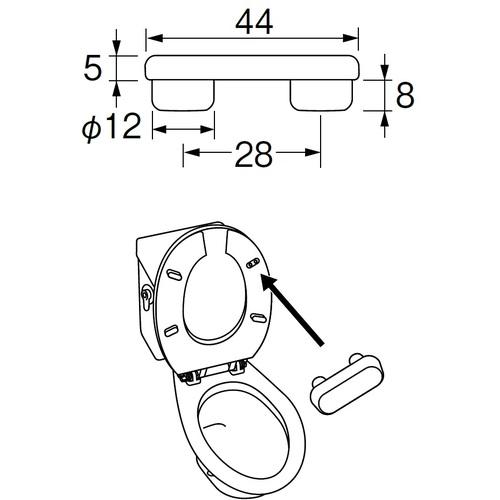SANEI 便座クッションゴム ( PW902-42S ) SANEI(株) |  | 02