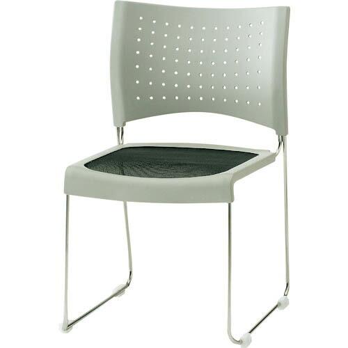 TOKIO スタッキングチェア ステンレス脚 ブラック ( NFS-GS10 BK )