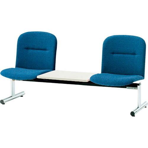 TOKIO ロビーチェア 背付2人掛テーブル付 ネイビー ( FSL-2T NV ) 藤沢