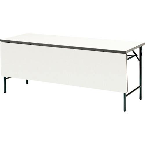 TOKIO ( 藤沢工業 )　折りたたみテーブル棚付パネル付　１８００×４５０ｍｍ　アイボリー　アイボリー ( TWS-1845PT IV ) (メーカー取寄)