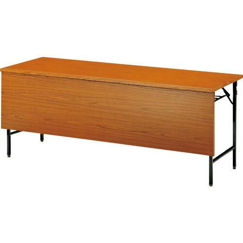TOKIO ( 藤沢工業 )　折りたたみテーブル　棚付パネル付　１８００×６００ｍｍ　チーク　チーク ( TW-1860PT T ) (メーカー取寄)