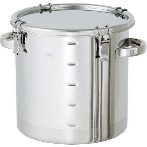 日東 ステンレス密閉容器 目盛付(クリップ式/FKM) 7L ( CTH-M-21/PFA )