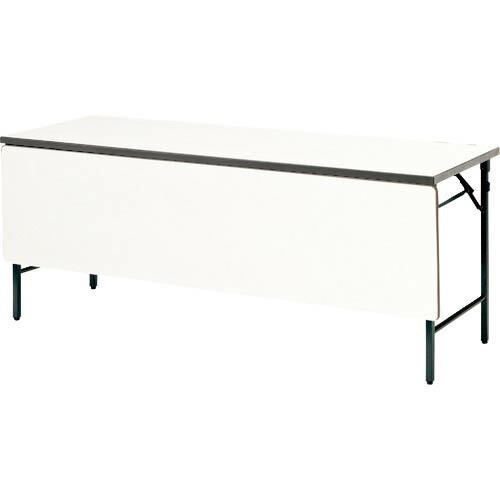 TOKIO 折りたたみテーブル 1800×450mm チーク チーク  ■▼146-6087 TWS-1845TN  T  1個 たのめーる】折りたたみテーブル 棚付 幅1800×奥行450×高さ700mm チーク 1台の通販