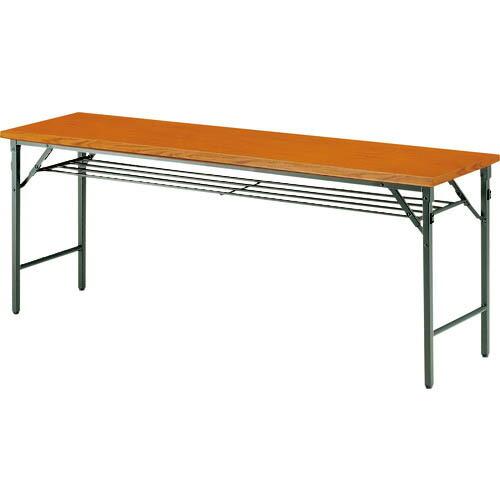 TOKIO ( 藤沢工業 )　折りたたみテーブル　棚付　１２００×９００ｍｍ　チーク　チーク ( TW-1290T T ) (メーカー取寄)