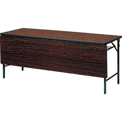 TOKIO ( 藤沢工業 )　折りたたみテーブル棚付パネル付　１８００×４５０ｍｍ　ローズ　ローズ ( TWS-1845PT RO ) (メーカー取寄)