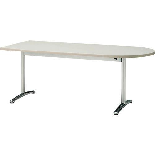 TOKIO ミーティングテーブル 半楕円型 1800X750 ニューグレー ( ATT-1875US NG )