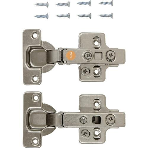 WAKI スライド丁番2個セット NS‐3550 C+D2P 35mm 全かぶせ ダンパー付き+キャッチ付き ( NS3550 C+D ) 和気産業(株) | 