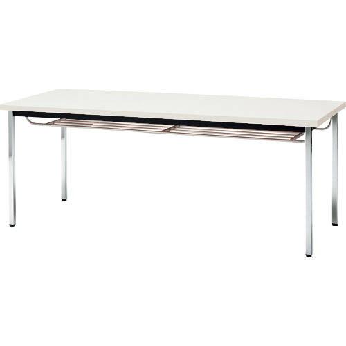 TOKIO ( 藤沢工業 )　ミーティングテーブル　角脚棚付　１８００Ｘ６００ｍｍ　ホワイト ( TD-1860TK WH ) (メーカー取寄)