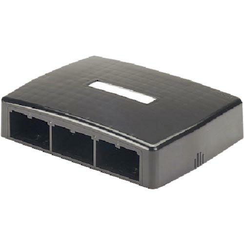 PANDUIT ローゼットボックス シャッターなし 6個口 黒  ( JOQ60000BL )(10個セット)パンドウイットコーポレーション | 