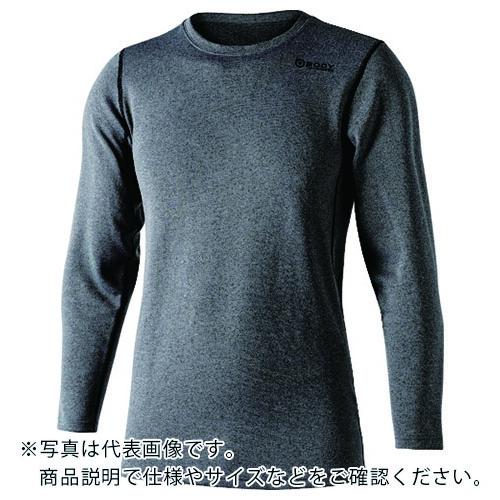 おたふく BT デュアルブラッシュド ヘビーウェイト クルーネックシャツ グレー/ブラック SS ( JW-180-39-SS ) おたふく手袋(株) | 