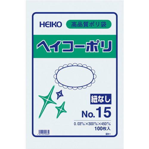 HEIKO ポリ規格袋 ヘイコーポリ 03 No.15 紐なし 100枚入り ( 006611501 ) | 