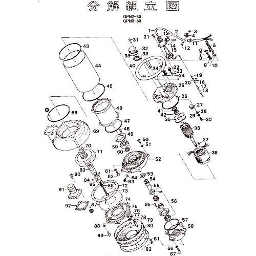 ツルミ ( 鶴見製作所 )　固定子 ( 801-05649512-9 ) (メーカー取寄)