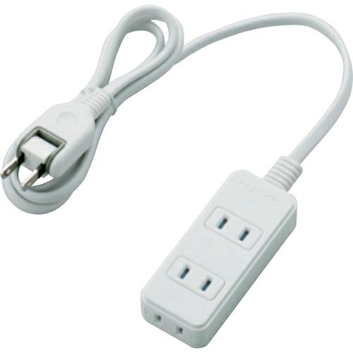 ELECOM シャッタータップ/3個口/1m/ホワイト ( T-ST02N-2310WH ) | 