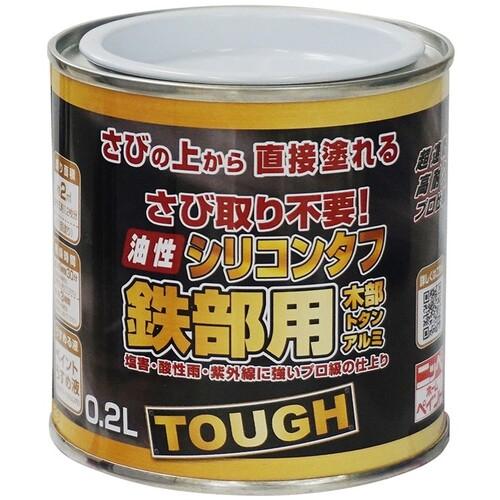 ニッぺ 油性シリコンタフ 0.2L つやなしブラック HYS114-0.2 ( 4976124219214 ) ニッペホームプロダクツ(株) | 