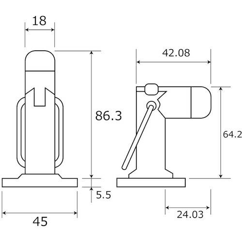 WAKI ワンタッチ兼用戸当り  アンバー ( BH-811 ) 和気産業(株) |  | 01
