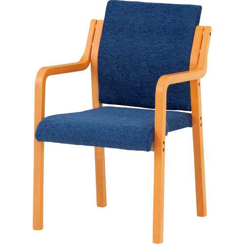 TOKIO 木製スタッキングチェア 肘付き FVM-6A Fネイビー ( FVM-6A-FNB )