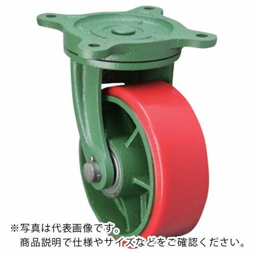 東北車輛製造所　鋳物製キャスター　マリーナ用自在金具付ウレタン車輪　２００Ｘ７５ ( 200X75MTBRULB-H ) (メーカー取寄)