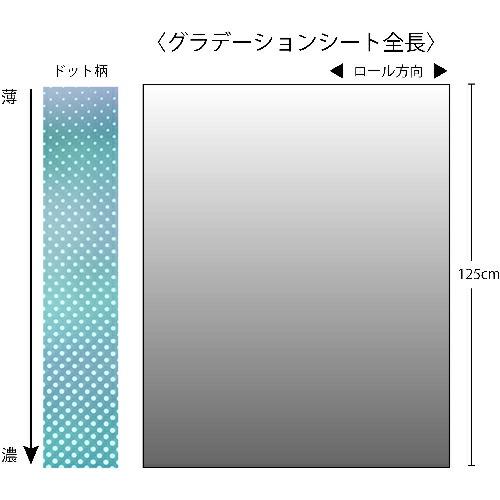TRUSCO ( トラスコ中山 )　ガラス飛散防止　目隠しグラデーションシート　ドット柄　幅１２５０ｍｍＸ長さ３０ｍ ( HSGS-D-125030 )_3