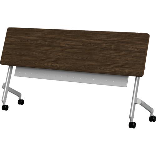 TRUSCO 折りたたみ会議テーブル パネル付 1800X450 天板ダークウッド ( TNA-1845P-DW ) トラスコ中山(株) |  | 01