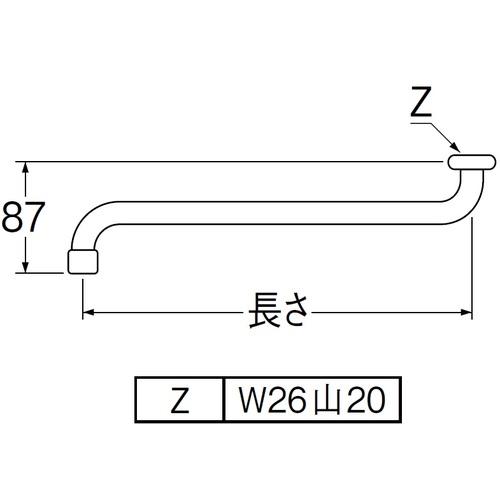 SANEI 泡沫自在パイプ  ( A10JH-61X3-16X300 ) |  | 01
