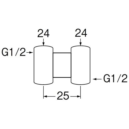 SANEI 両ナット付アダプター ( PT83-13 ) SANEI(株) |  | 02