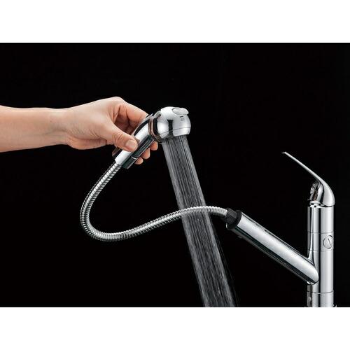 SANEI シングルワンホールスプレー分岐混合栓 ( K87000BTJV-13 ) |  | 03