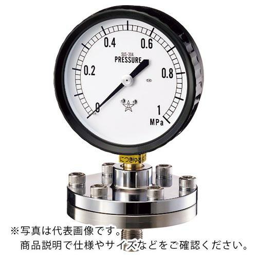 右下 ( 右下精器製造 )　隔膜式圧力計　ＢＴ−１型 ( KA-BT-1-4-PVC-0.1MPA ) (メーカー取寄)