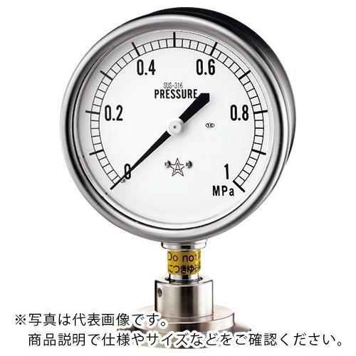 右下 ( 右下精器製造 )　隔膜式圧力計　ＦＥ型 ( FE-1.5-1.6MPA ) (メーカー取寄)