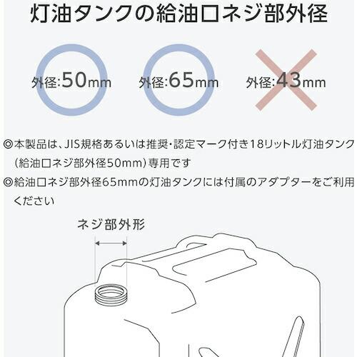 TRUSCO 給油用ポンプ JIS規格灯油缶対応(給油口65mm用アダプター付) ( PKP5065 ) トラスコ中山(株) |  | 02