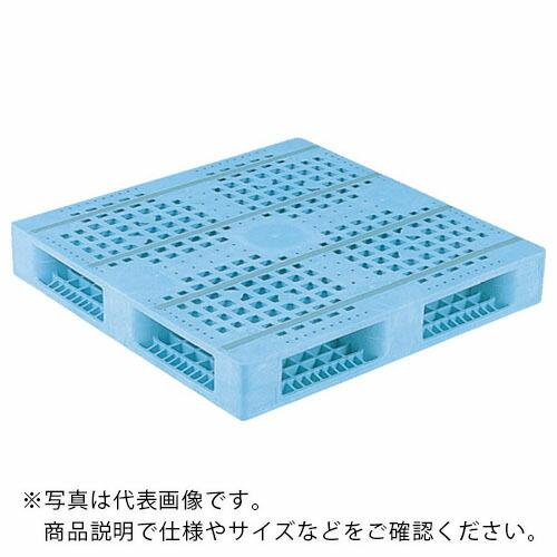 サンコー プラスチックパレット 810008 R4-1010F青 ( SK-R4-1010F-BL )